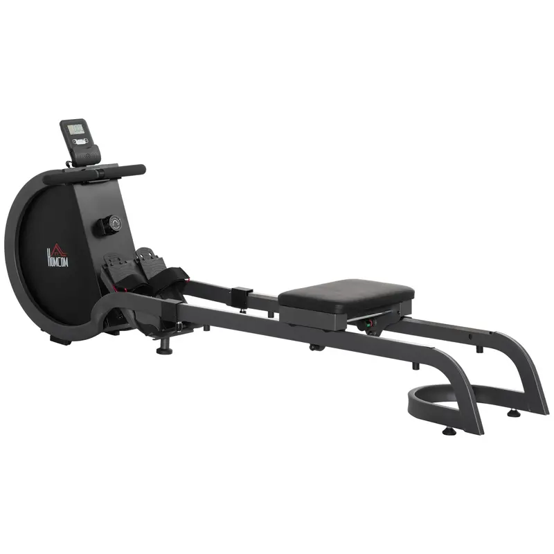 Aluminium-Framed Folding Rowing Machine – 16-Level Magnetic Resistance Rower With Digital Monitor For Home Or Office 1