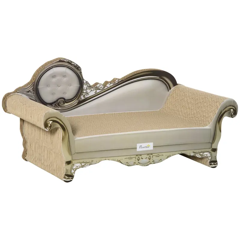 Brown Cat Furniture Set With Natural Scratching Pad & Catnip Infusion For Enriched Play 1