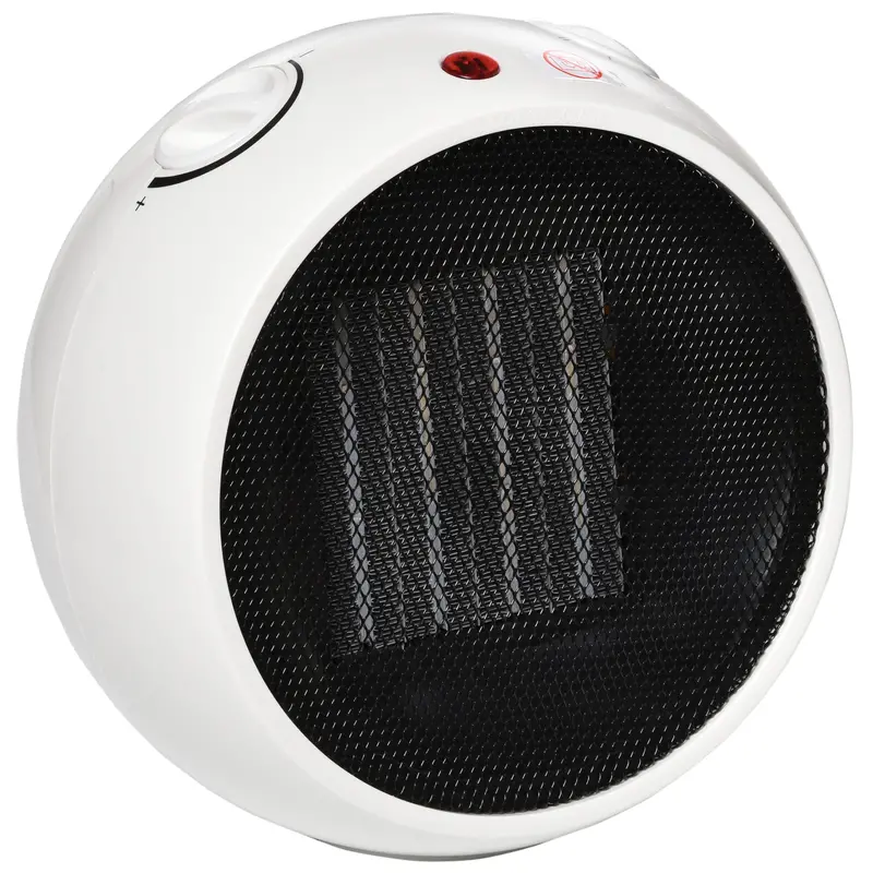 Compact Ceramic Space Heater – 900W/1500W Tabletop Unit With Fan, Tip-Over & Overheat Protection 1