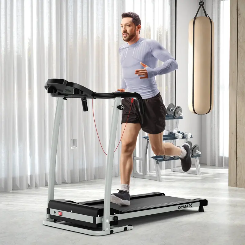 Compact Foldable Treadmill With Lcd Display & 12 Workout Programs – Black 1