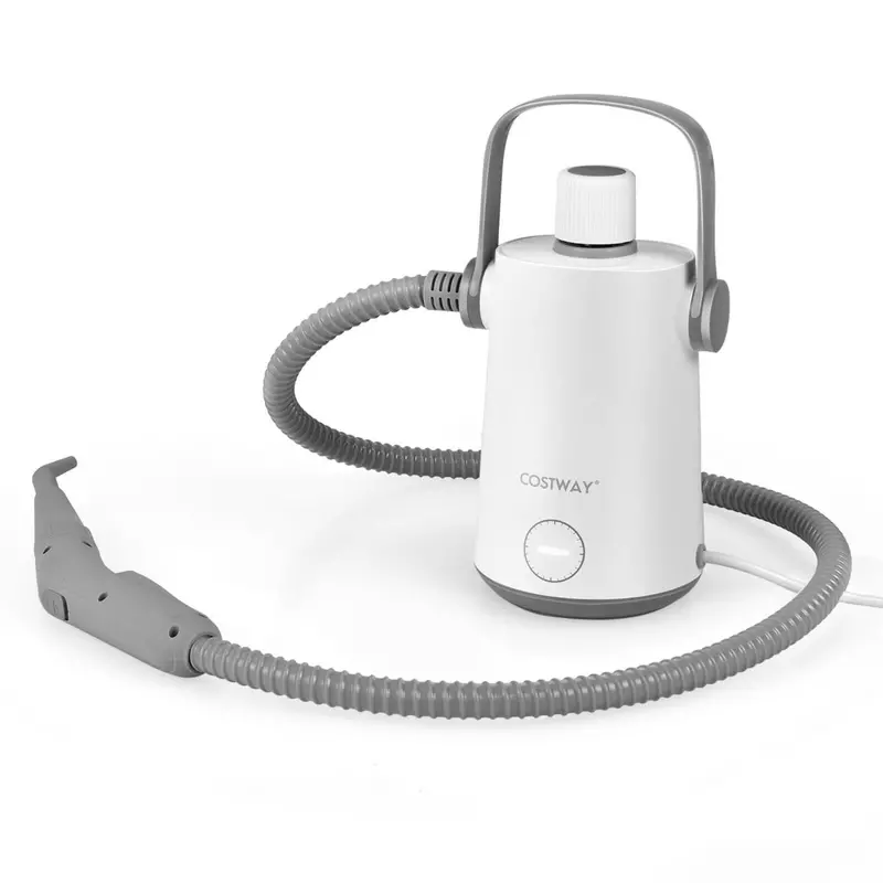 Grey 1000W Handheld Steam Cleaner – 10-Accessory Kit With Safety Lock Feature 1