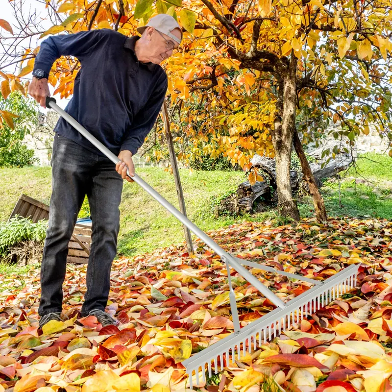 Heavy-Duty Aluminum Landscape Rake – 91 Cm Wide Head For Efficient Yard Cleanup 1
