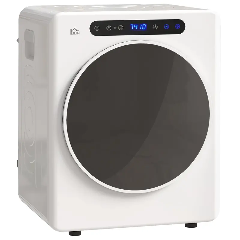 Homcom 4 Kg Compact Tumble Dryer – Sleek White Heat Pump Model With Adjustable Temperature Range 1