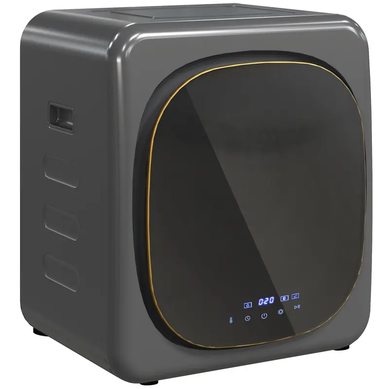 Homcom 4 Kg Front-Load Vented Tumble Dryer – Compact 800W Unit With Smart Mode, Deodorize Function & Stainless Steel Drum 1