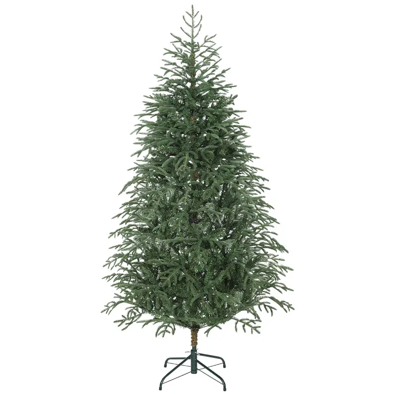 Homcom 6-Foot Realistic Spruce Artificial Christmas Tree – Easy-Assembly Green Xmas Tree 1