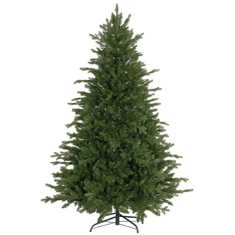 Homcom 6-Foot Slender Artificial Christmas Tree – 1821-Tip Green Design For Modern Spaces 1