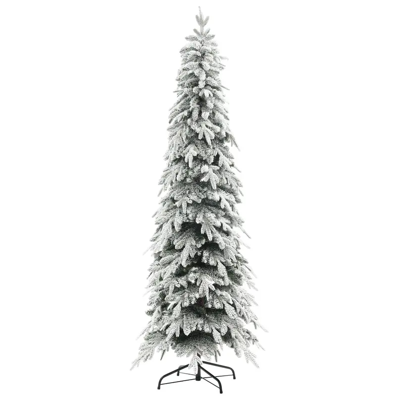 Homcom 7-Foot Unlit Artificial Christmas Tree – Realistic Snow-Covered Pine Look 1
