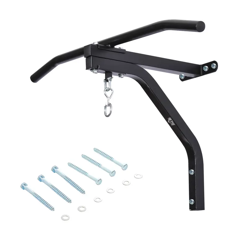 Homcom Black Wall-Mount Punching Bag Bracket – Heavy-Duty Mma Training Hanger For Kickboxing, Pull-Ups & Home Fitness Use 1