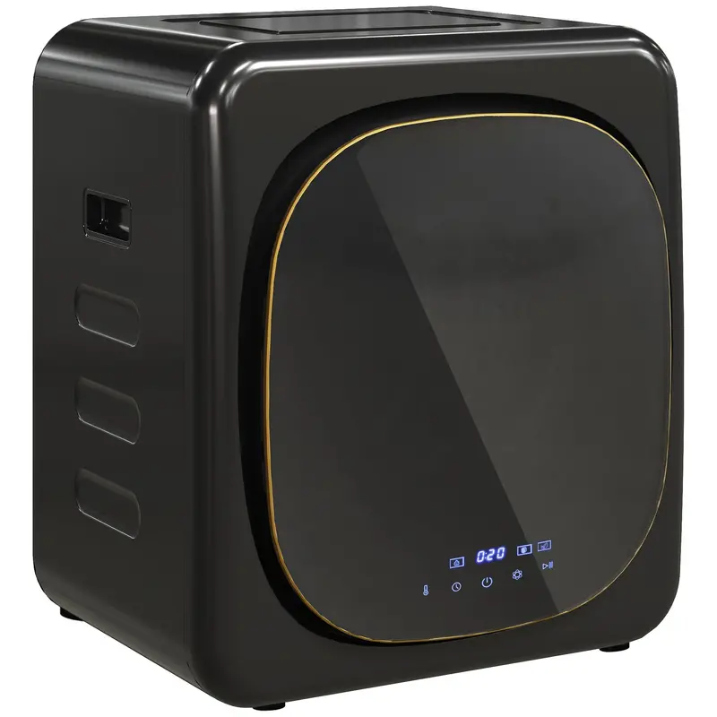 Homcom Compact 4 Kg Front-Load Tumble Dryer With Deodorize Function And Smart Mode – Black 1