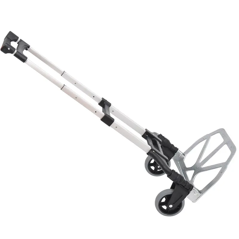 Homcom Heavy-Duty Aluminium Hand Truck – 70 Kg Capacity Folding Trolley With Telescopic Handle 1