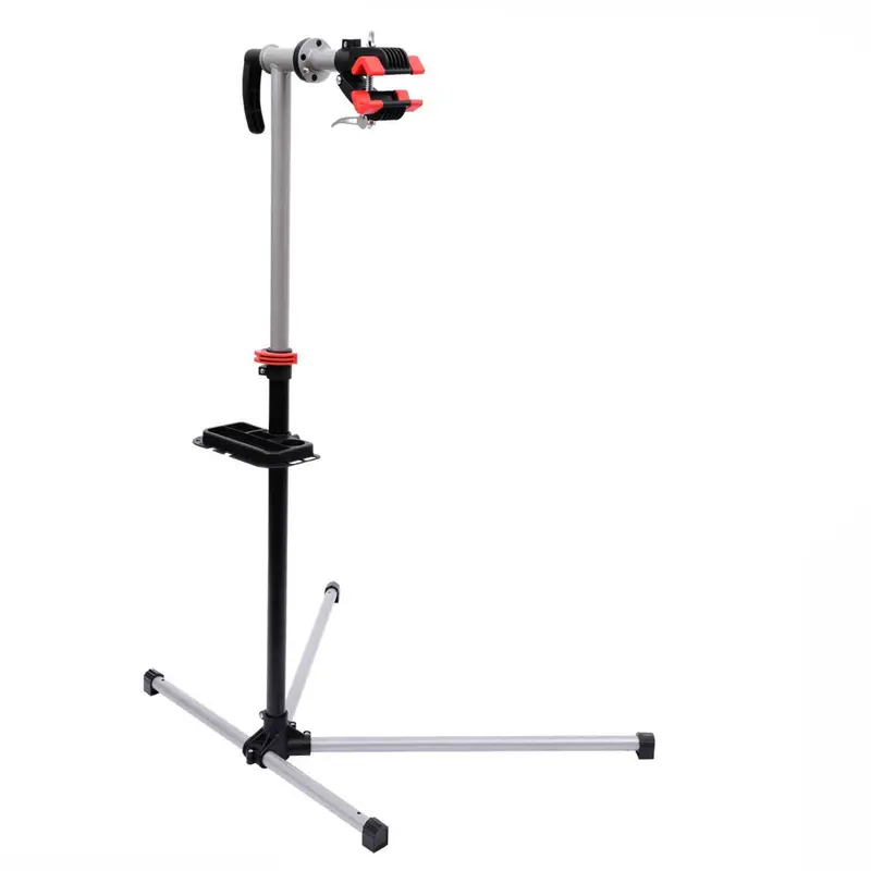 Homcom Height-Adjustable Bike Repair Stand With 360° Rotating Clamp & Tool Tray 1