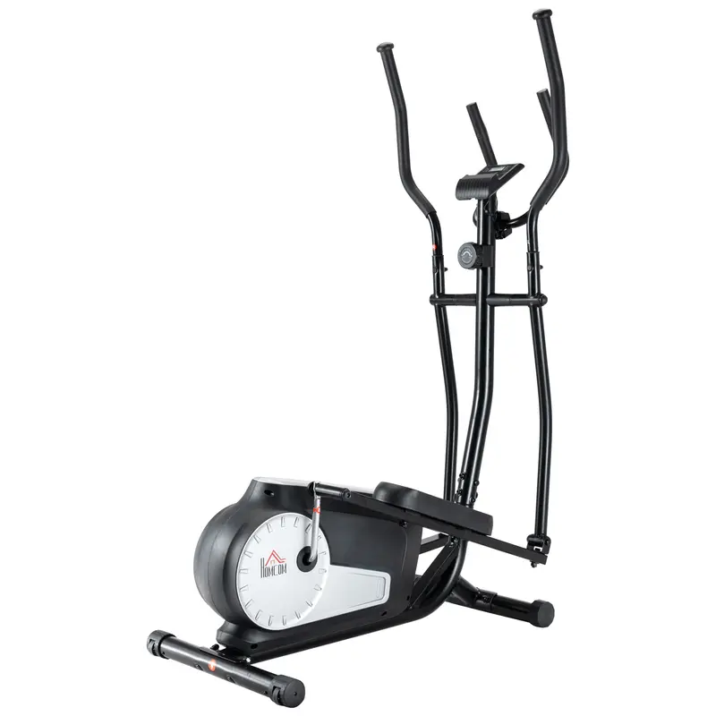 Homcom Magnetic Elliptical Trainer – 8-Resistance Levels, Lcd Display & Heart Rate Monitoring, Compact Home Cardio Machine 1
