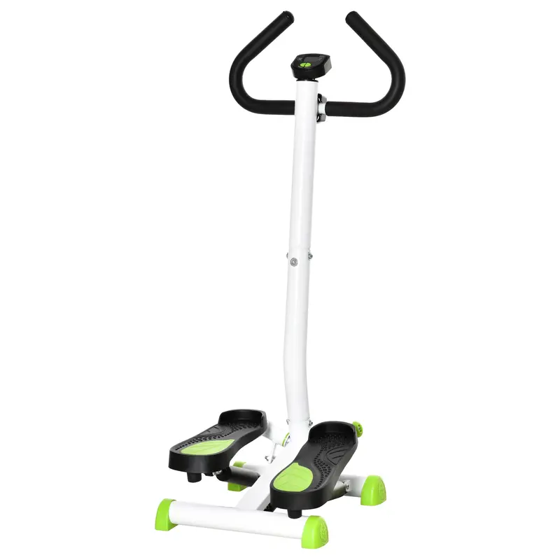 Homcom Twister Stepper Machine – Lcd Display Step Trainer With Adjustable Resistance (White) 1
