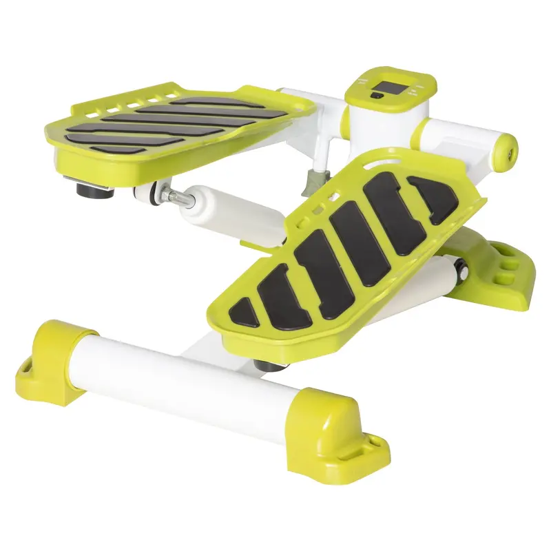 Homcom Yellow Portable Mini Stepper – Compact Home Gym Stepper With Lcd Monitor And Non-Slip Pedals 1