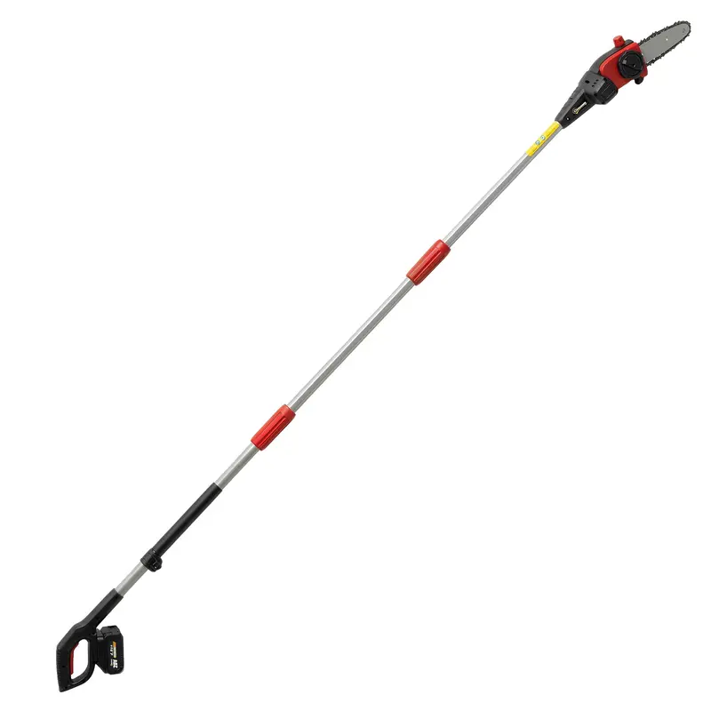 Outsunny 18V Cordless Pole Chainsaw – 8" Bar, 1.94M/2.56M Extension & Dual 4.0Ah Batteries 1