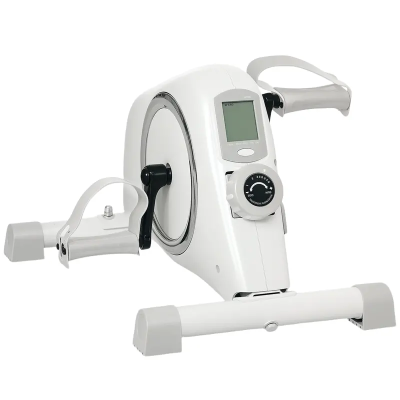 Sportnow 8-Level Magnetic Resistance Pedal Exerciser – Compact Home Fitness Tool In Sleek White Design 1