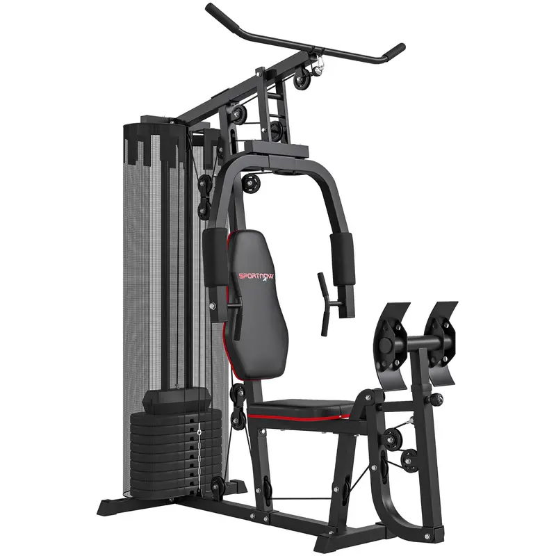 Sportnow Multi-Functional Home Gym Machine With 45 Kg Weight Stack And Leg Press Capability 1