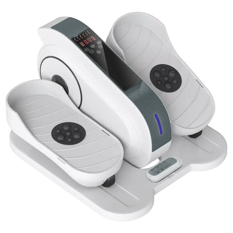Sportnow Quiet Under-Desk Elliptical – White Pedal Exerciser For Seniors With Lcd Display, 10 Speed Levels, Remote, And Portable Design 1